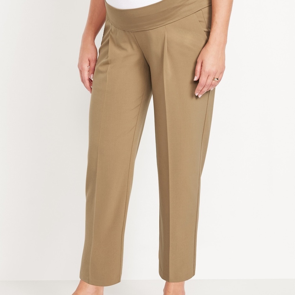Old Navy Tan Ankle maternity Pants